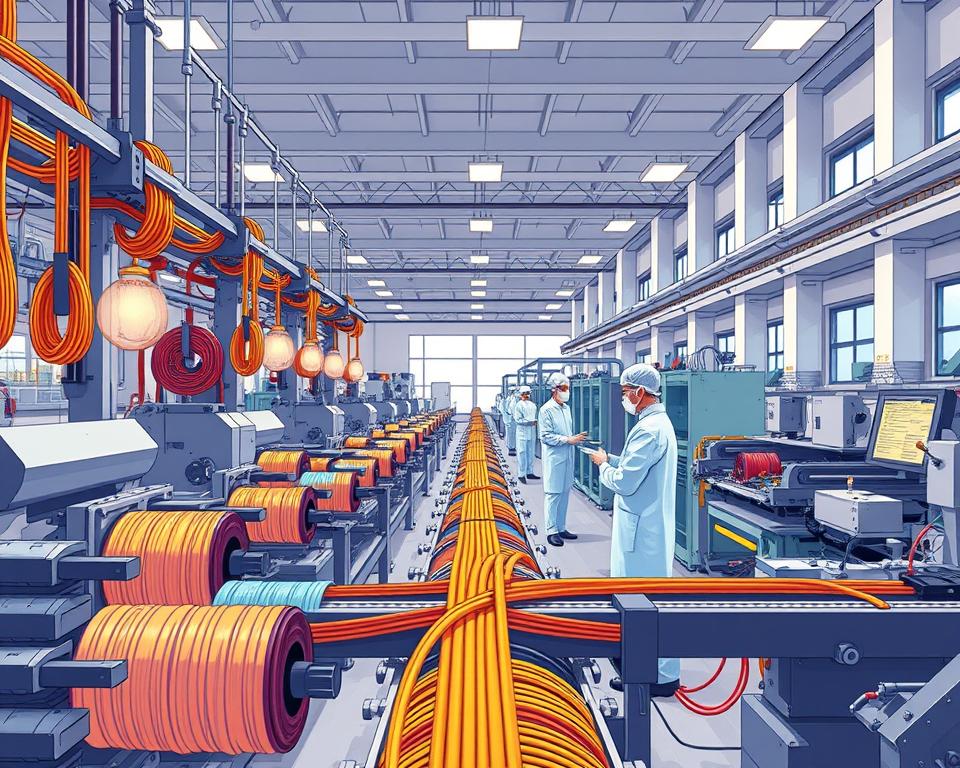 FTTH cable production line